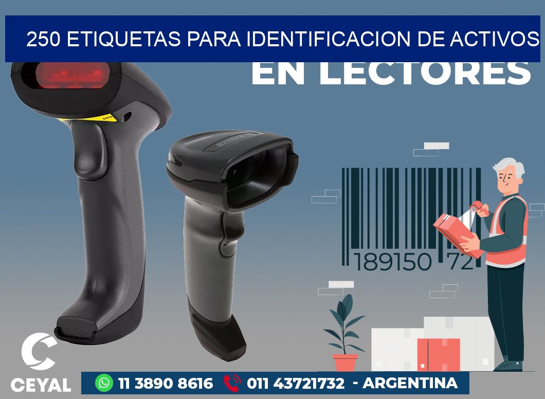 250 ETIQUETAS PARA IDENTIFICACION DE ACTIVOS