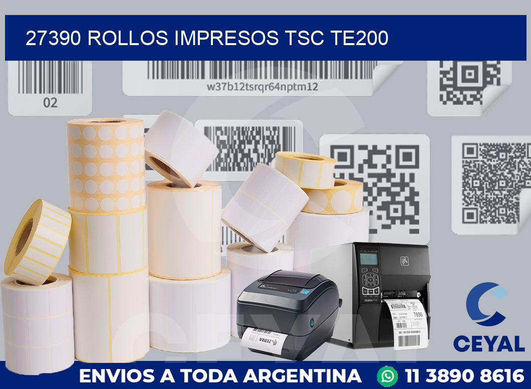27390 ROLLOS IMPRESOS TSC TE200