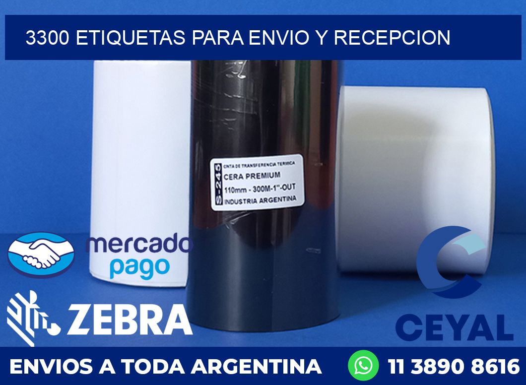 3300 ETIQUETAS PARA ENVIO Y RECEPCION