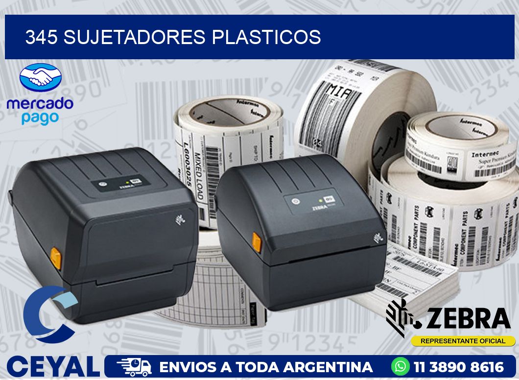 345 SUJETADORES PLASTICOS