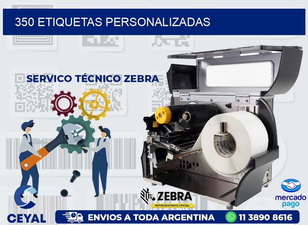 350 ETIQUETAS PERSONALIZADAS