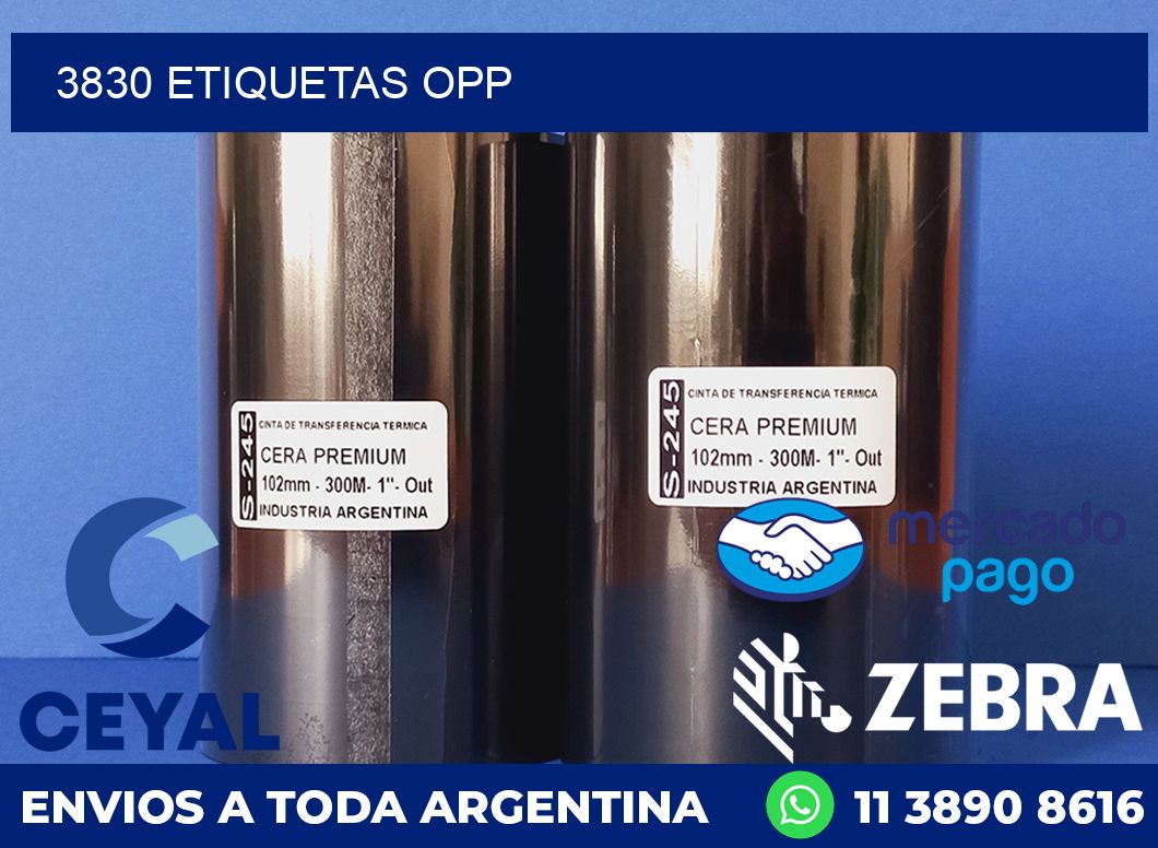 3830 ETIQUETAS OPP