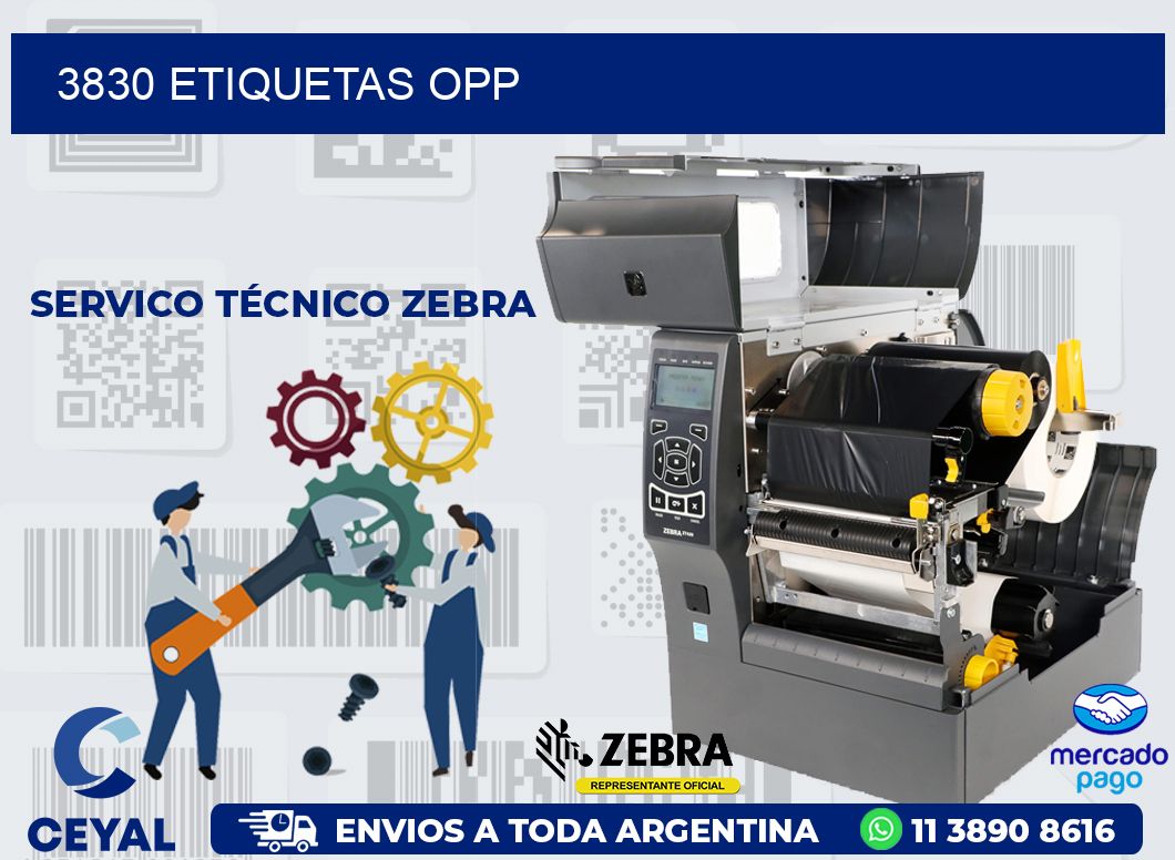 3830 ETIQUETAS OPP