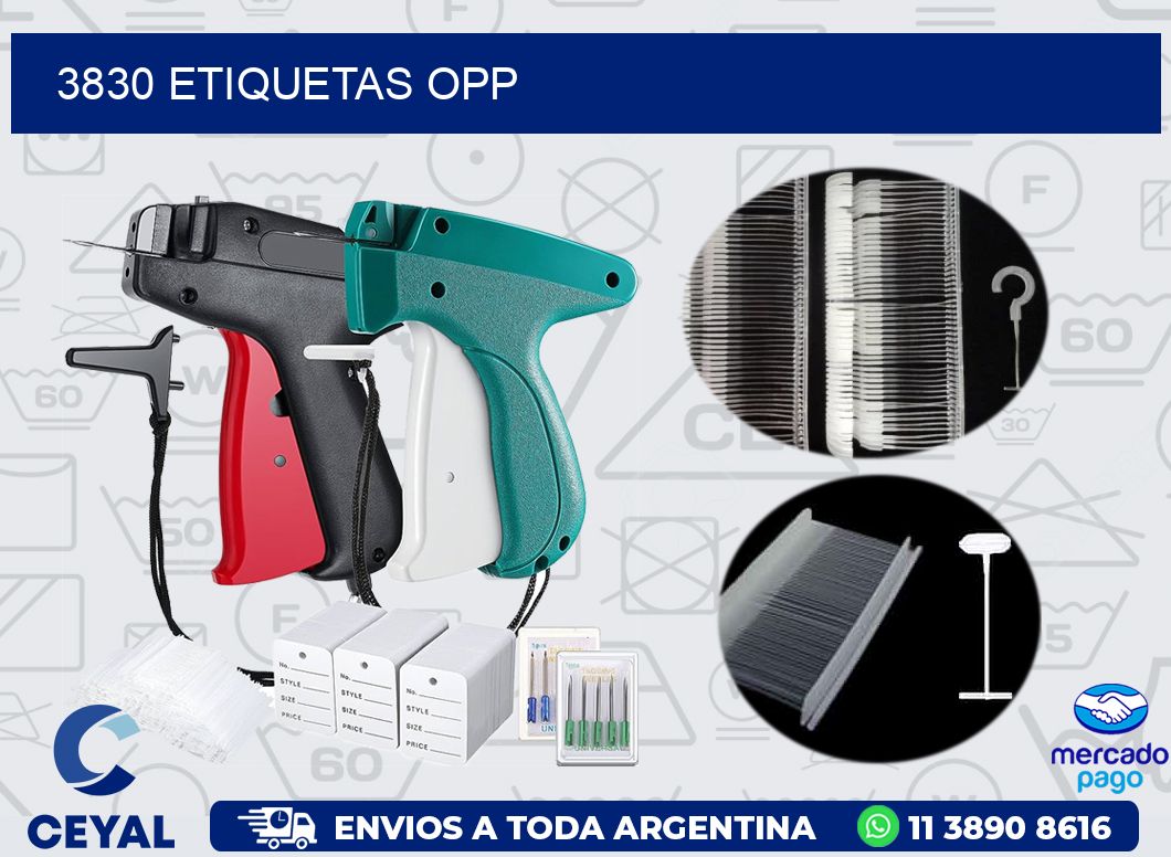 3830 ETIQUETAS OPP