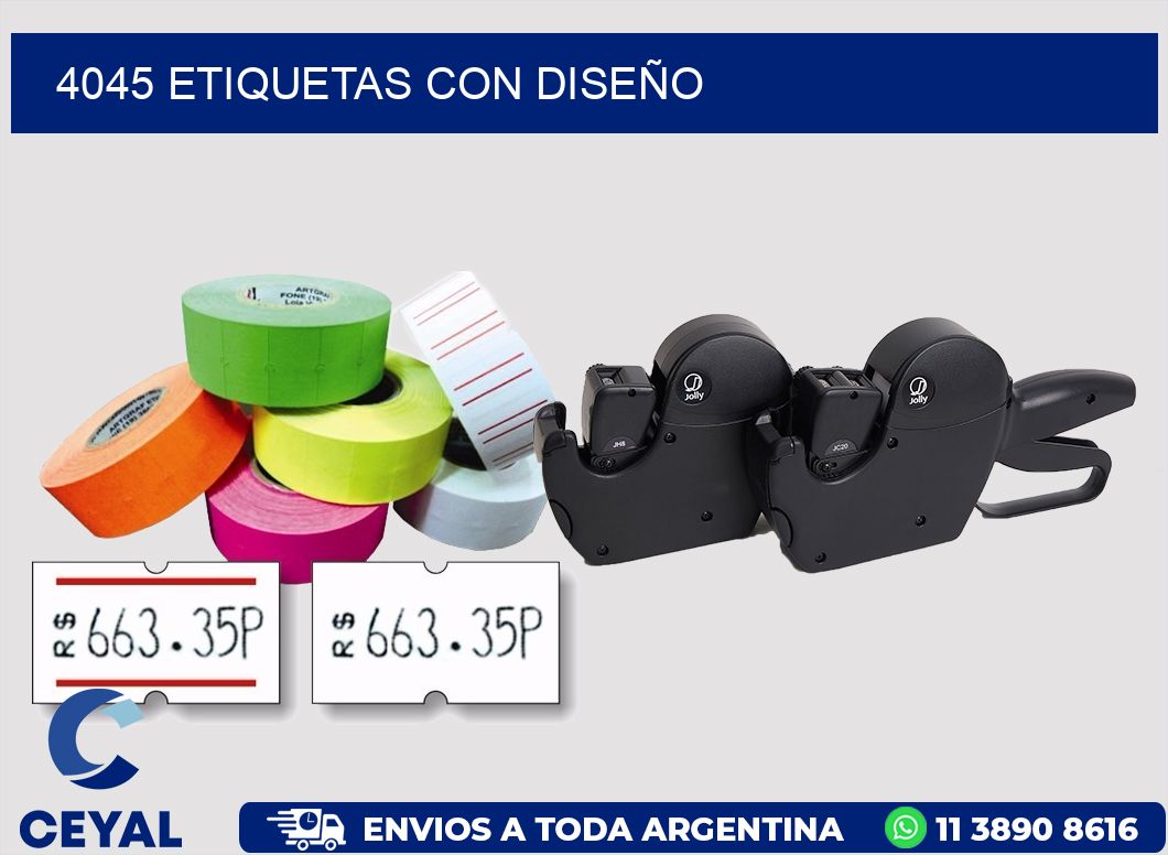4045 ETIQUETAS CON DISEÑO