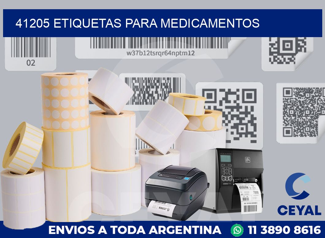 41205 ETIQUETAS PARA MEDICAMENTOS