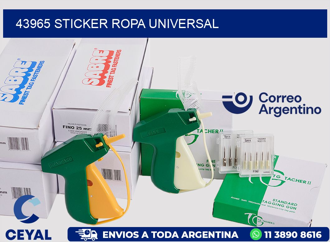 43965 STICKER ROPA UNIVERSAL