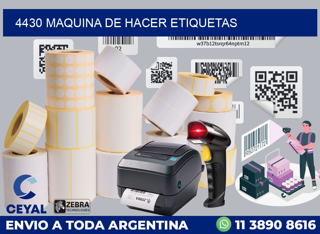 4430 MAQUINA DE HACER ETIQUETAS