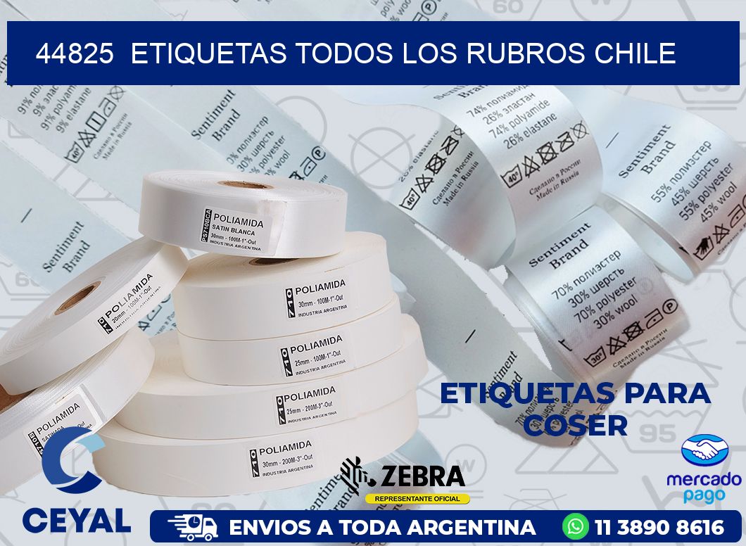 44825  ETIQUETAS TODOS LOS RUBROS CHILE