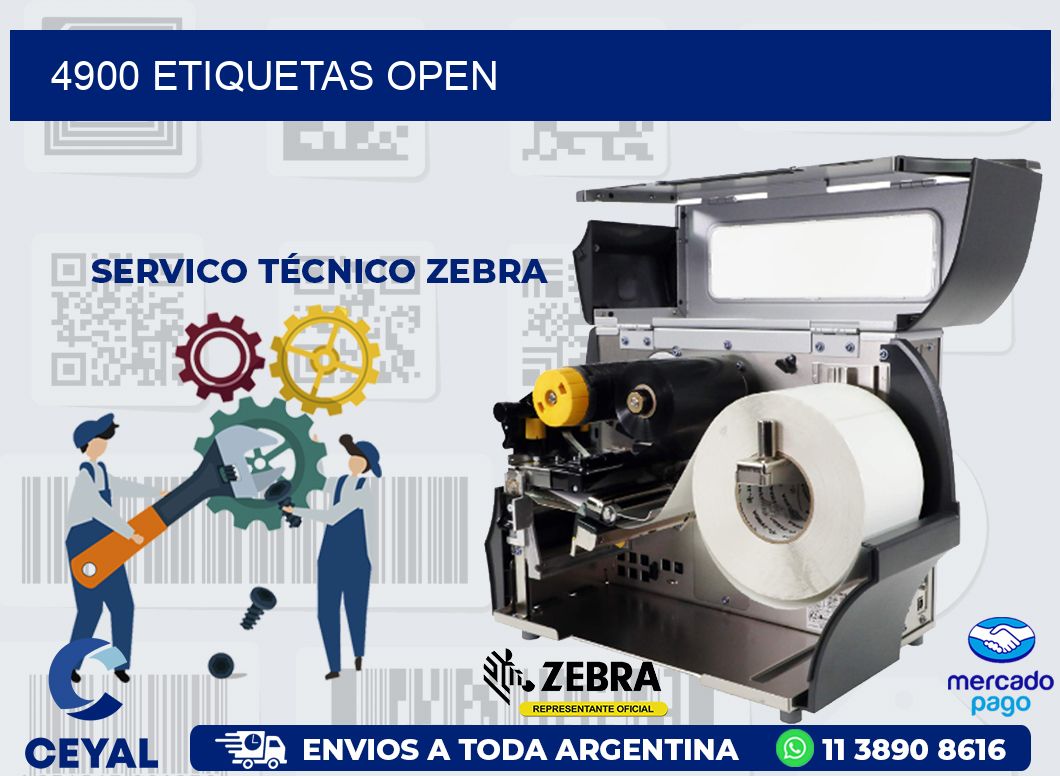 4900 ETIQUETAS OPEN