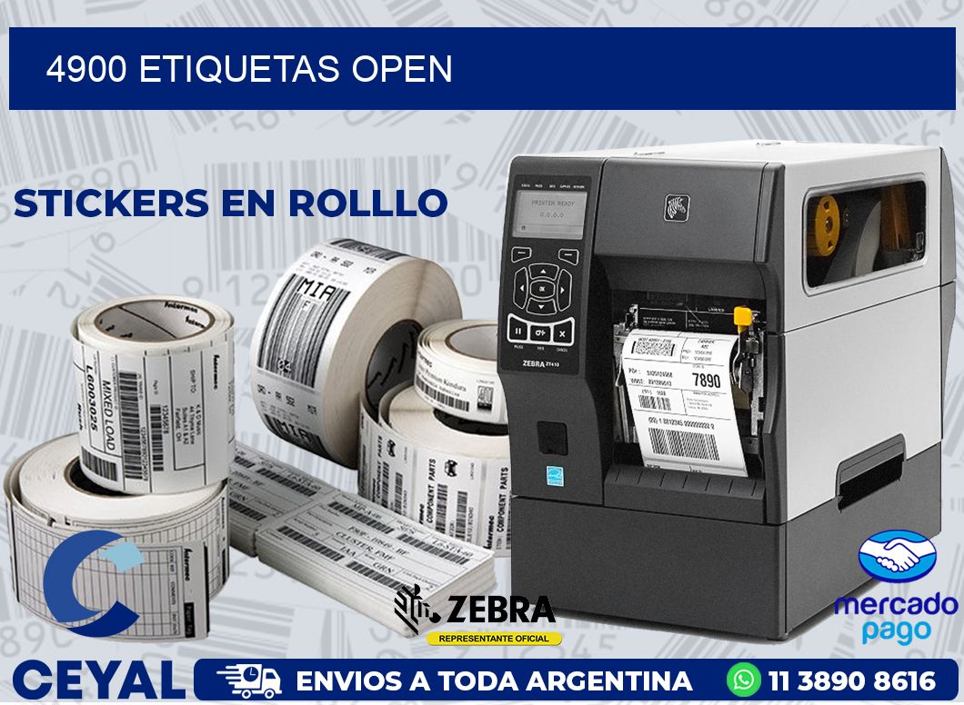 4900 ETIQUETAS OPEN