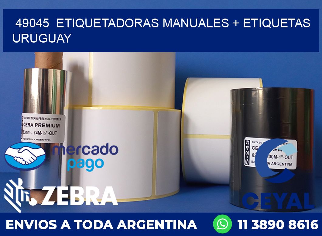 49045  ETIQUETADORAS MANUALES + ETIQUETAS URUGUAY