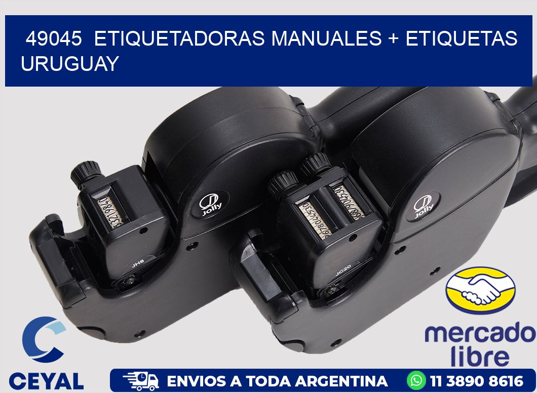 49045  ETIQUETADORAS MANUALES + ETIQUETAS URUGUAY