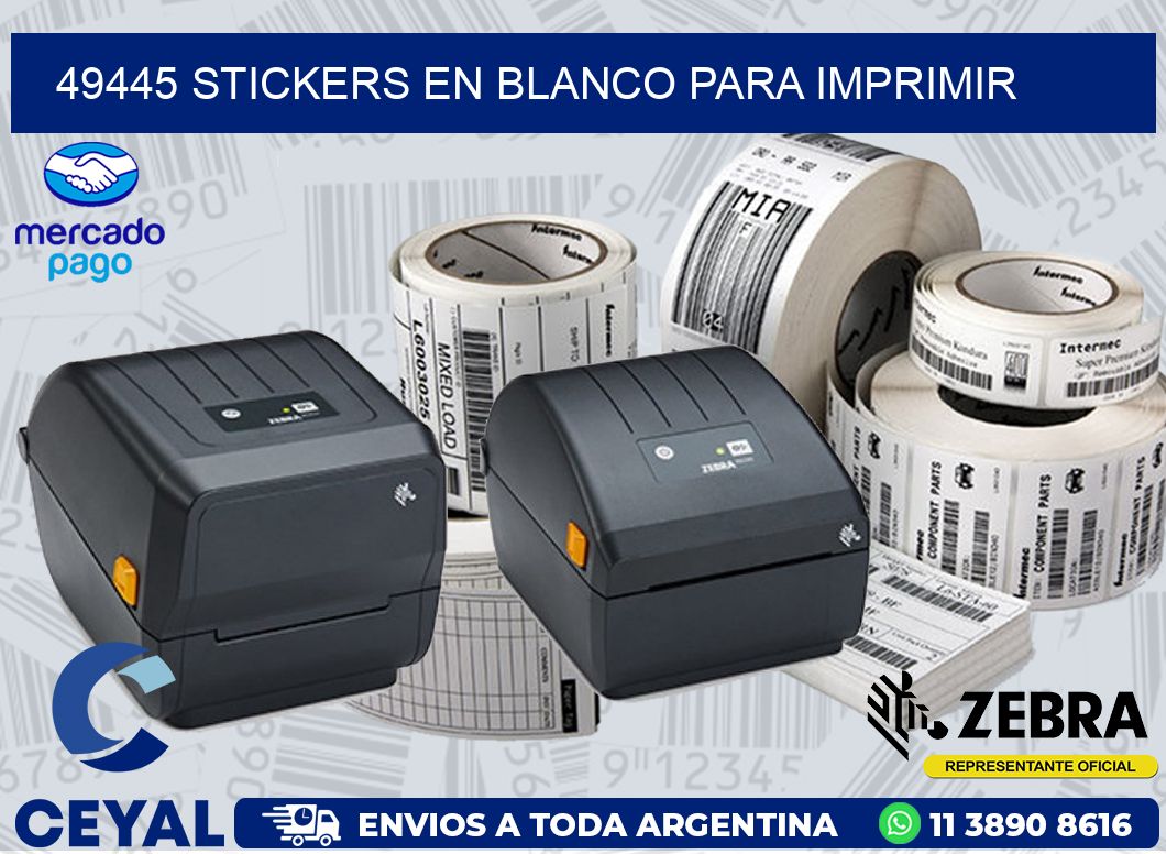 49445 STICKERS EN BLANCO PARA IMPRIMIR