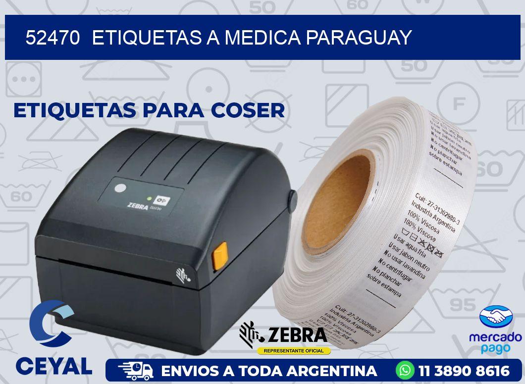 52470  ETIQUETAS A MEDICA PARAGUAY