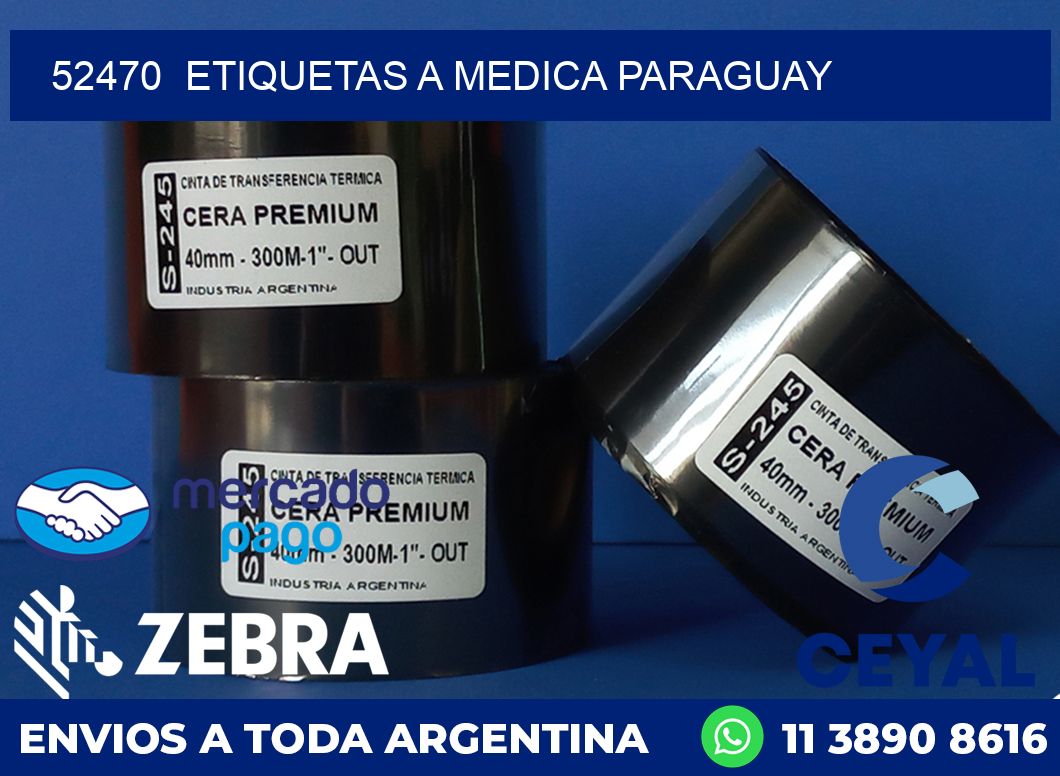 52470  ETIQUETAS A MEDICA PARAGUAY