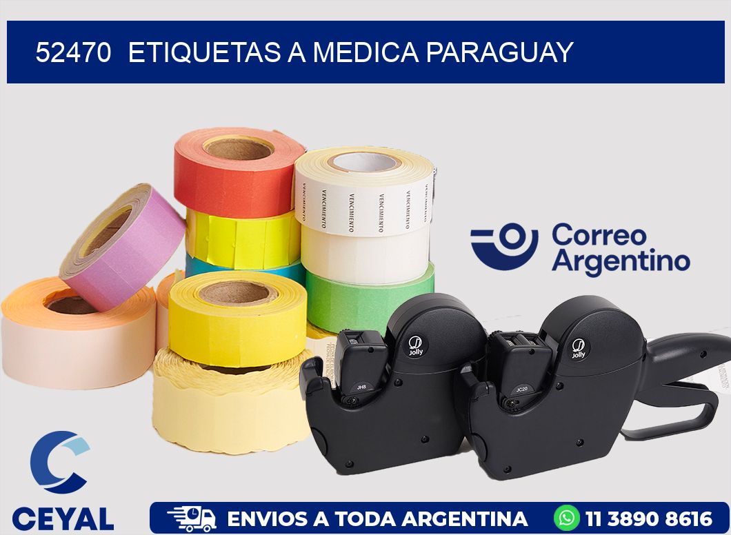 52470  ETIQUETAS A MEDICA PARAGUAY