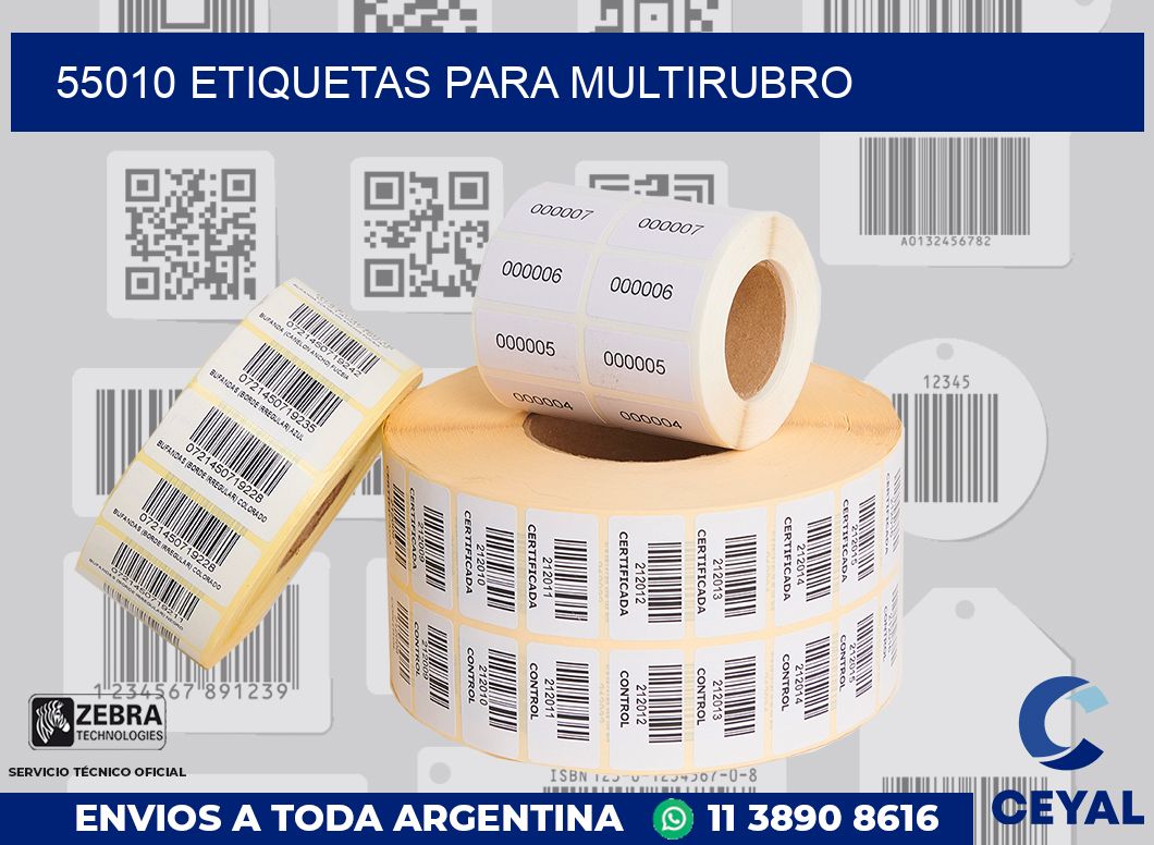 55010 ETIQUETAS PARA MULTIRUBRO