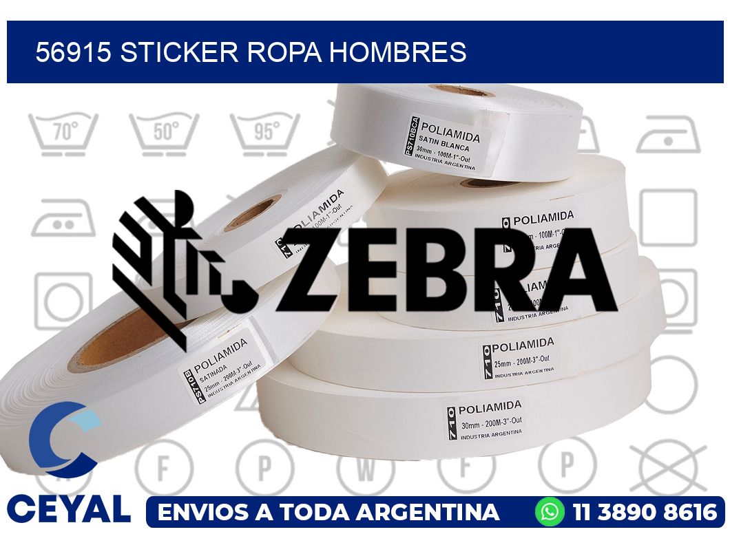56915 STICKER ROPA HOMBRES