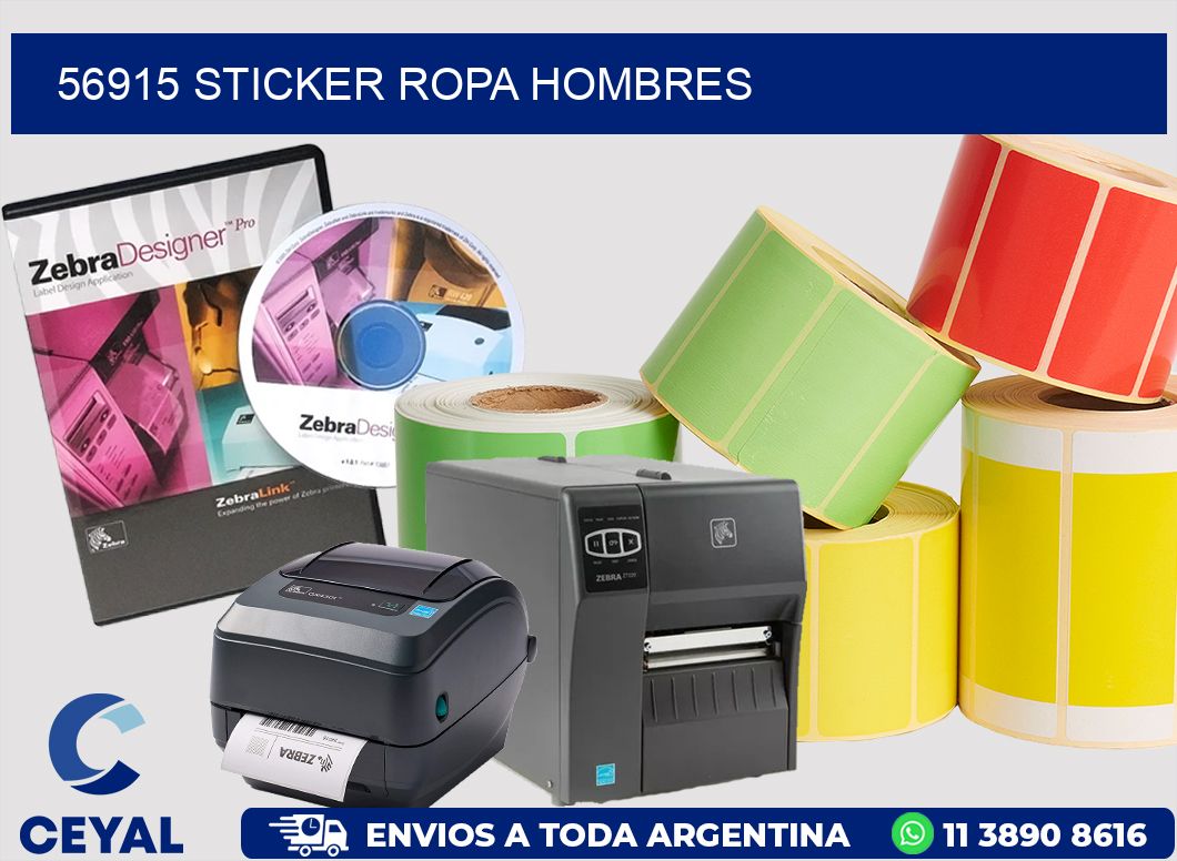 56915 STICKER ROPA HOMBRES