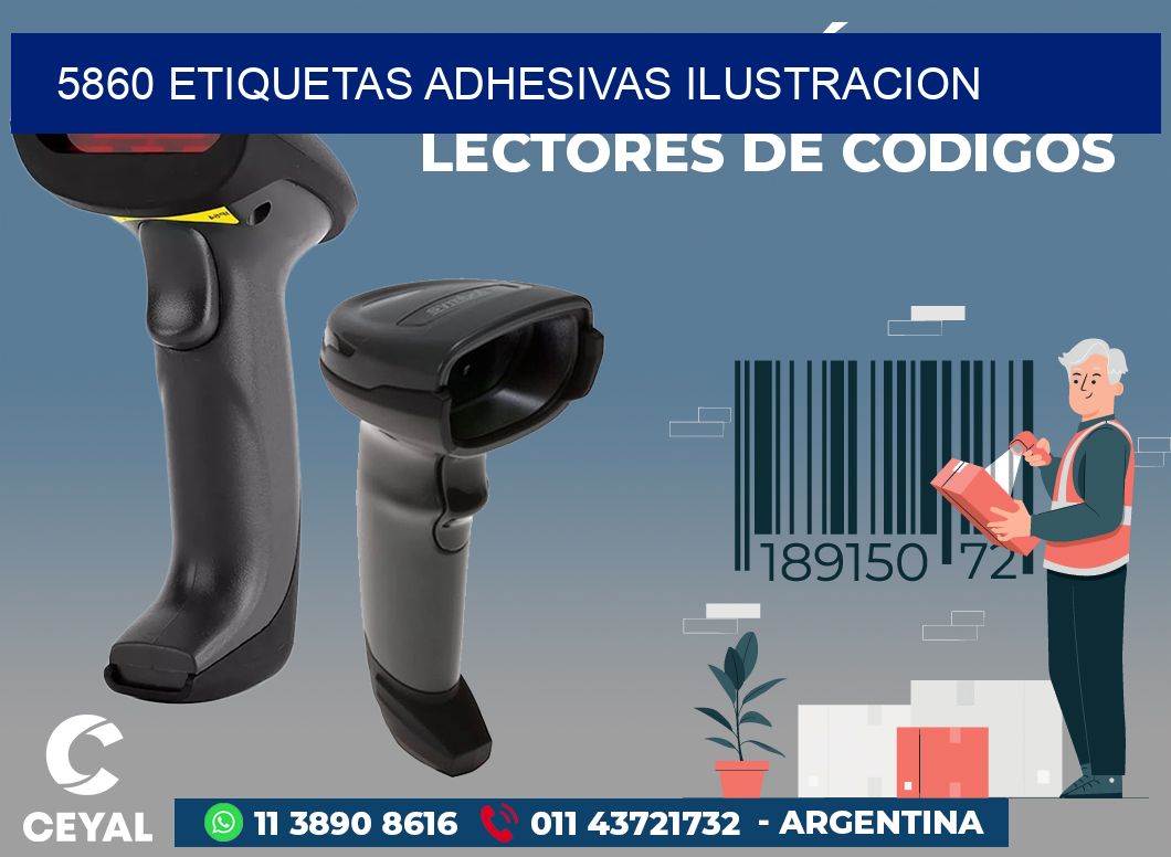 5860 ETIQUETAS ADHESIVAS ILUSTRACION