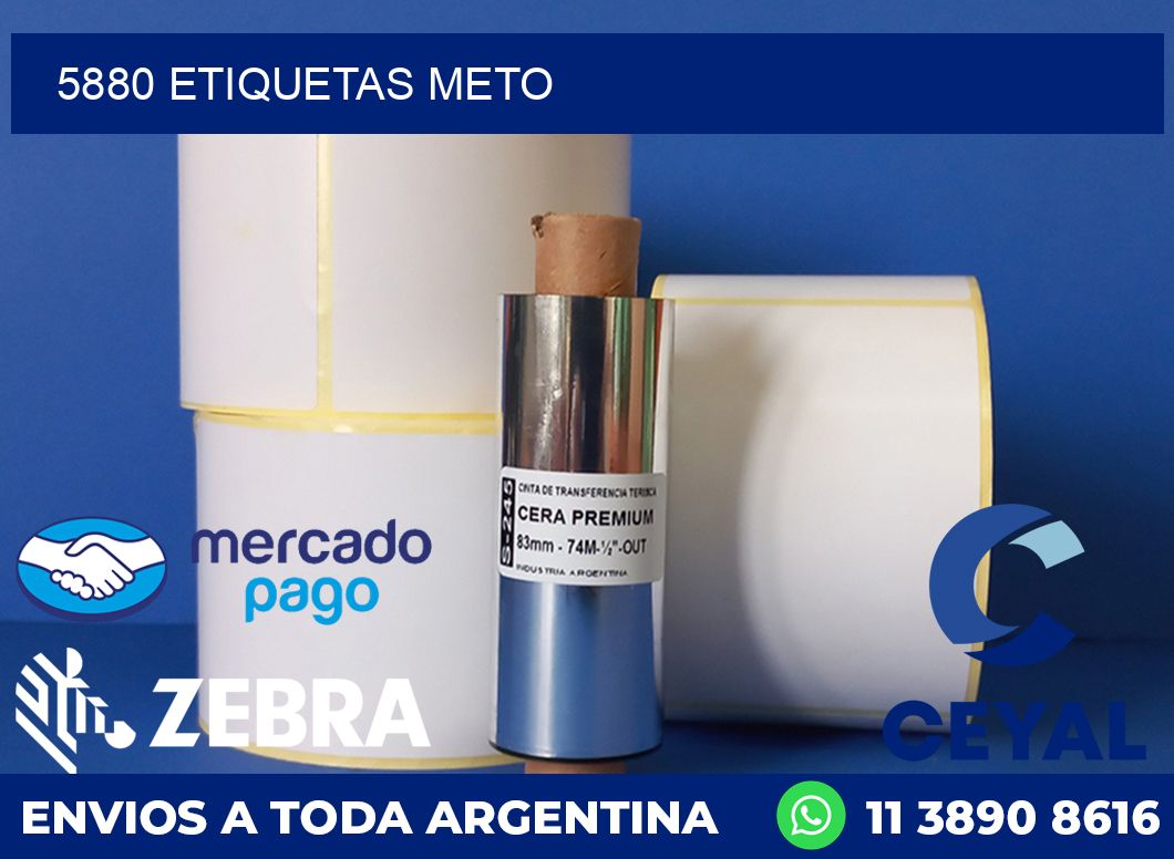 5880 ETIQUETAS METO