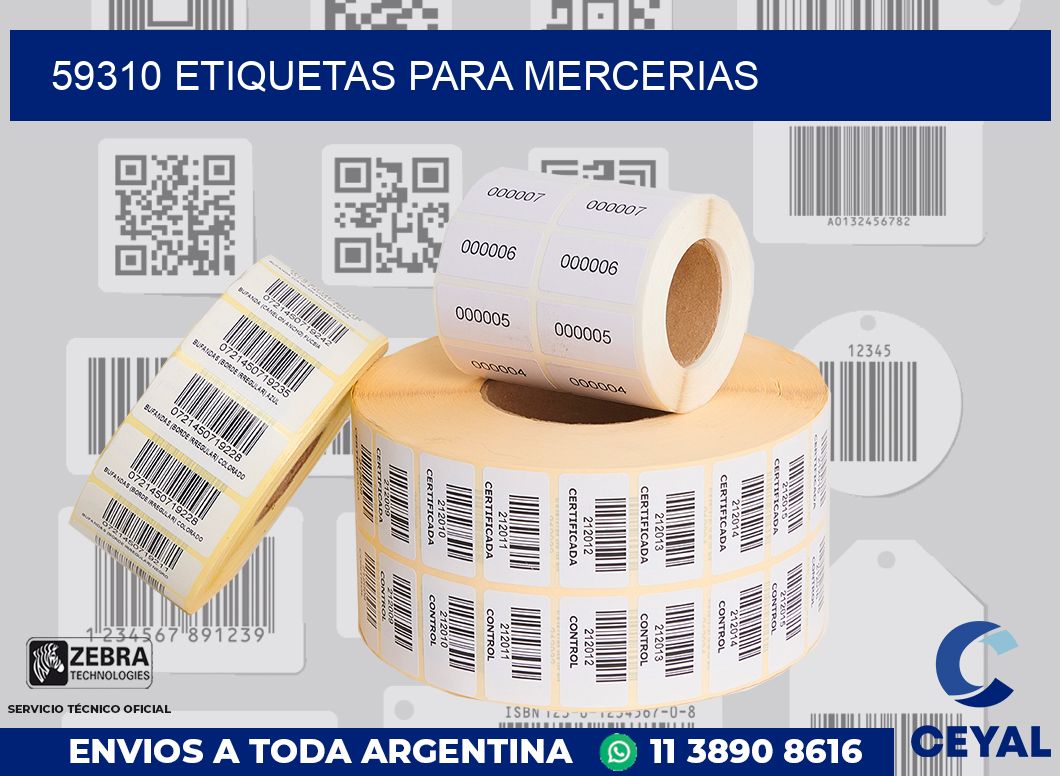 59310 ETIQUETAS PARA MERCERIAS