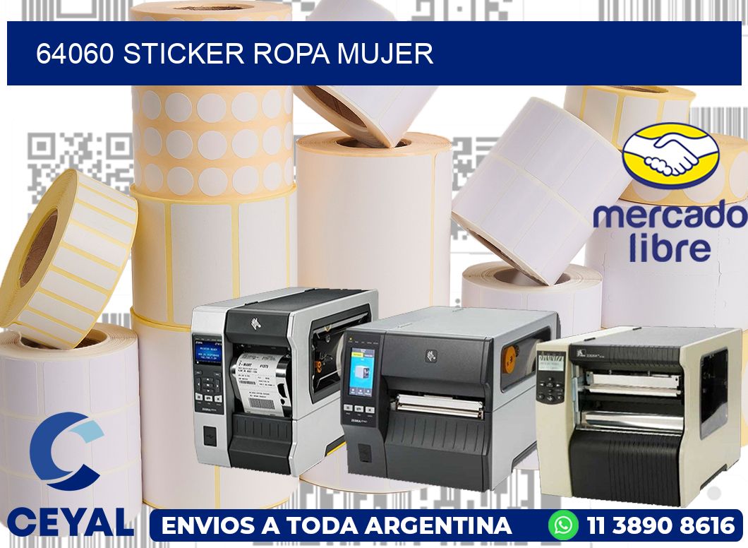 64060 STICKER ROPA MUJER