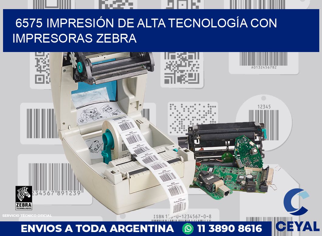 6575 IMPRESIÓN DE ALTA TECNOLOGÍA CON IMPRESORAS ZEBRA