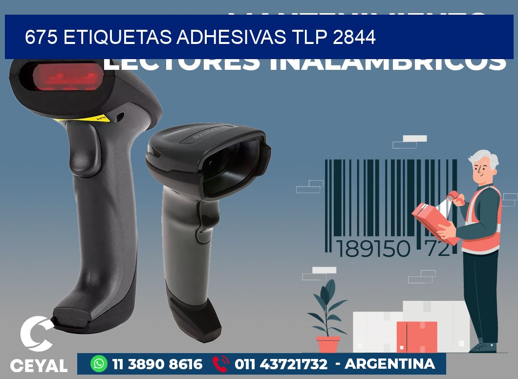 675 ETIQUETAS ADHESIVAS TLP 2844
