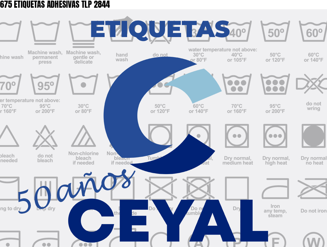 675 ETIQUETAS ADHESIVAS TLP 2844