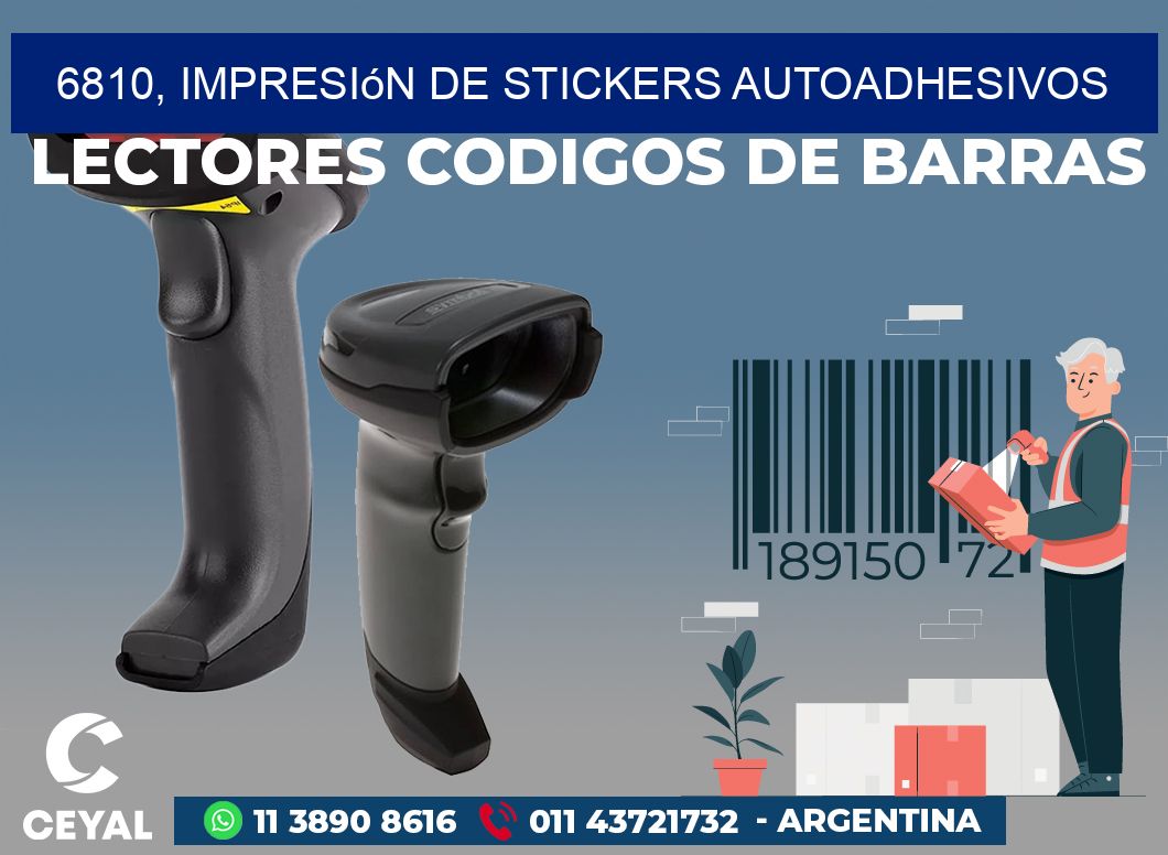 6810, impresión de stickers autoadhesivos