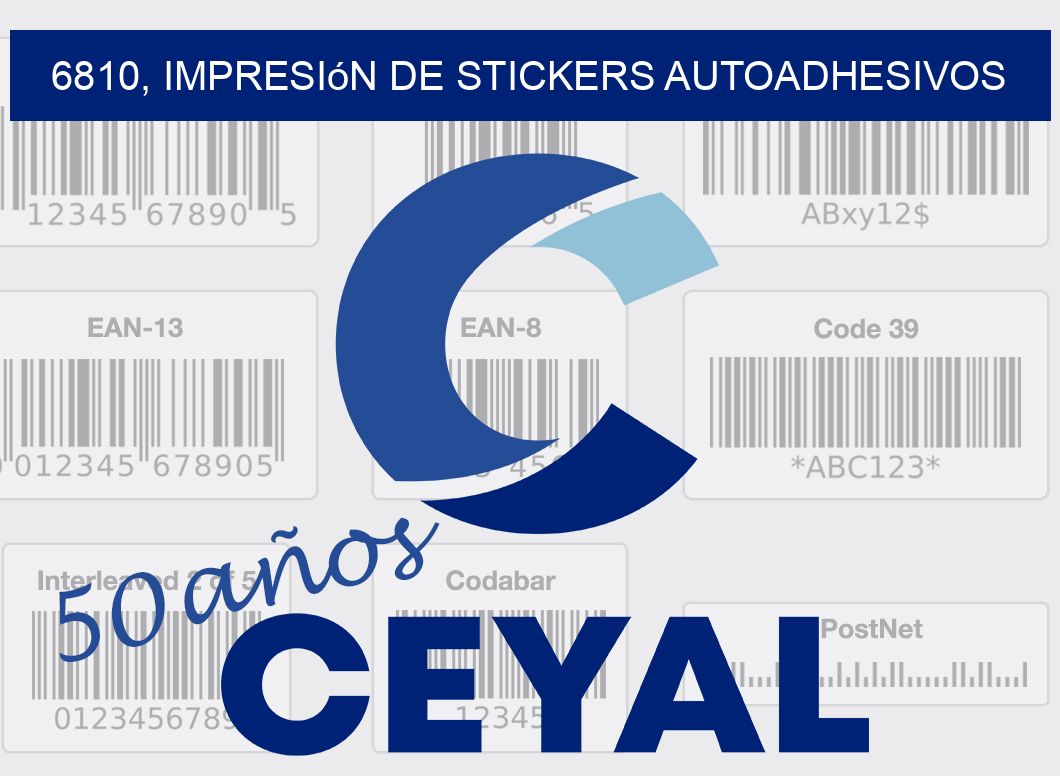 6810, impresión de stickers autoadhesivos