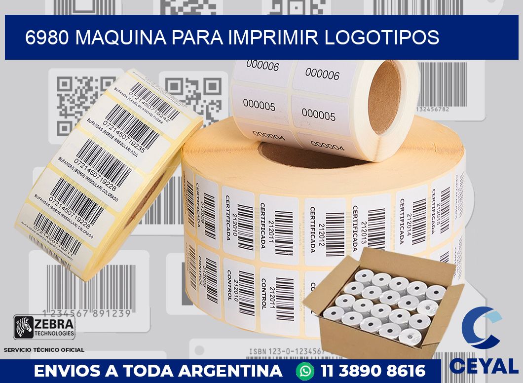 6980 MAQUINA PARA IMPRIMIR LOGOTIPOS