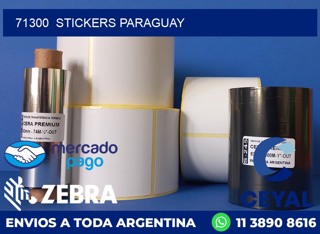 71300  STICKERS PARAGUAY