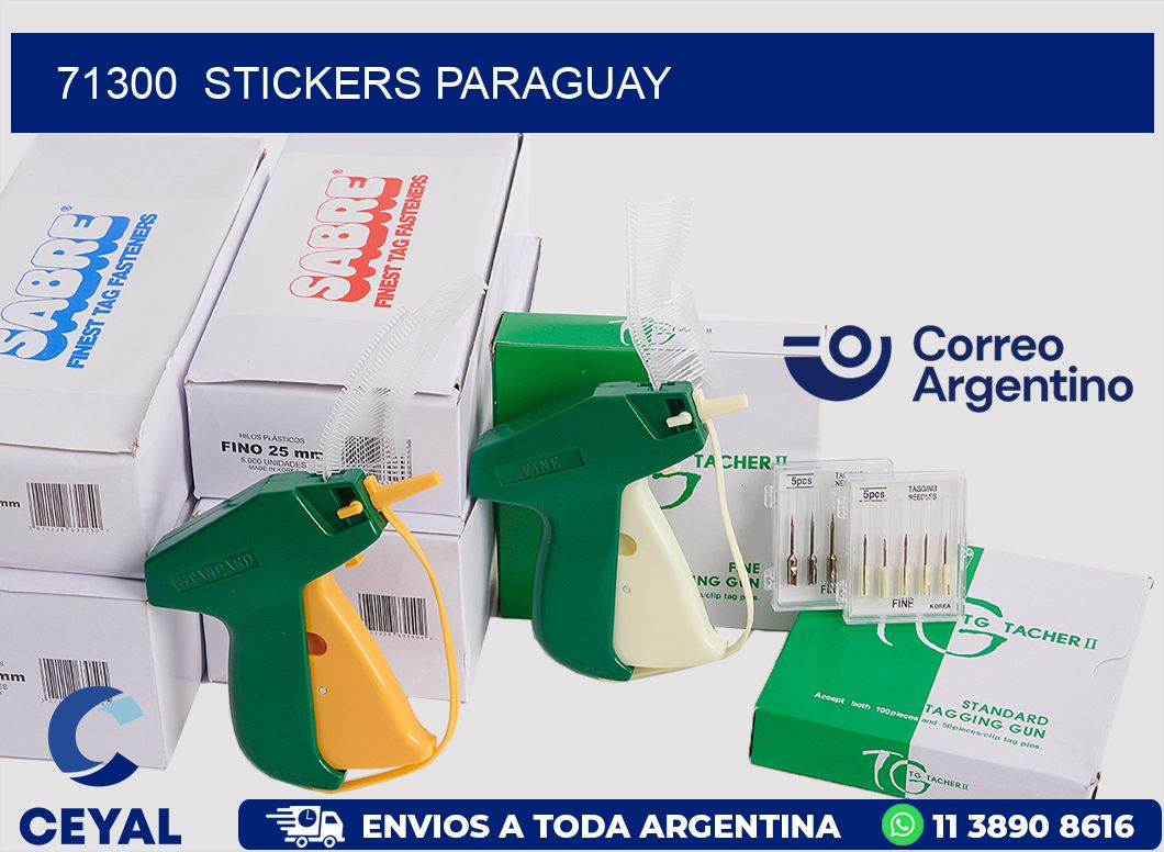 71300  STICKERS PARAGUAY