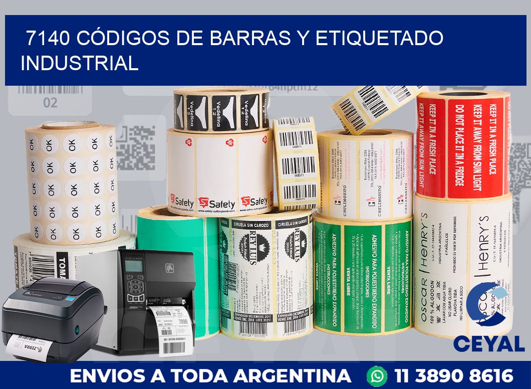 7140 CÓDIGOS DE BARRAS Y ETIQUETADO INDUSTRIAL