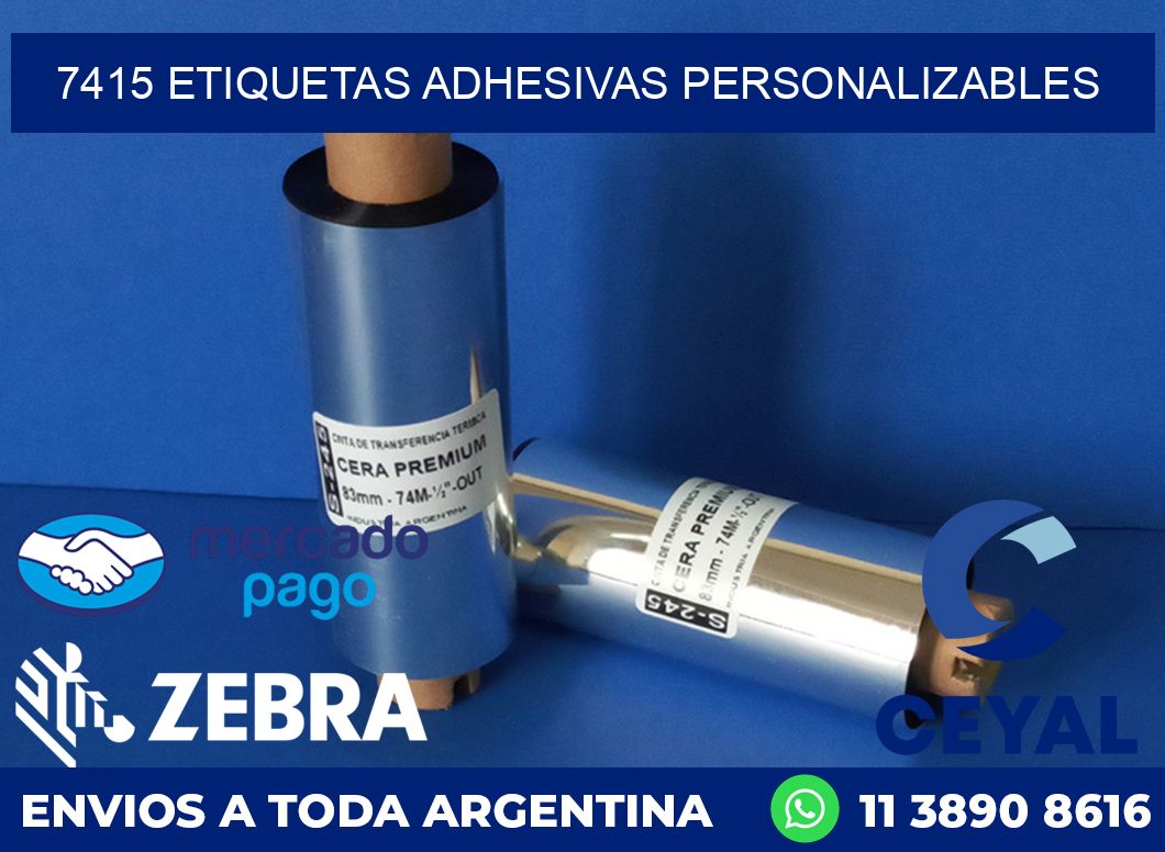 7415 ETIQUETAS ADHESIVAS PERSONALIZABLES