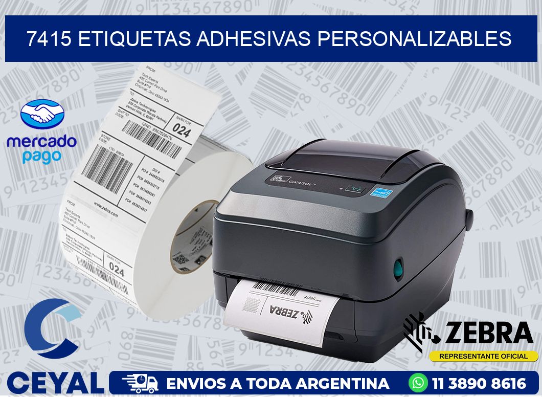 7415 ETIQUETAS ADHESIVAS PERSONALIZABLES