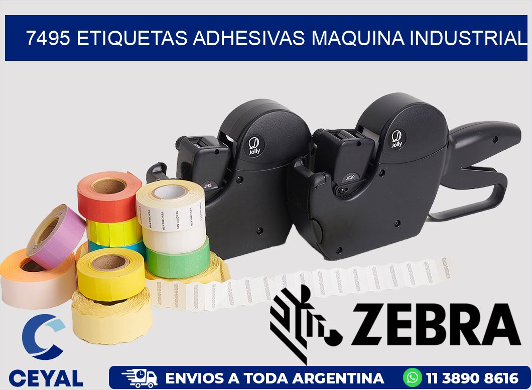 7495 ETIQUETAS ADHESIVAS MAQUINA INDUSTRIAL