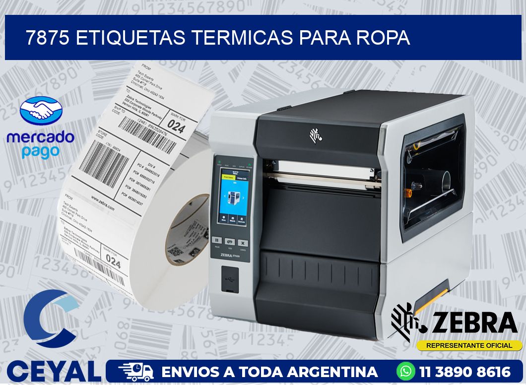 7875 ETIQUETAS TERMICAS PARA ROPA