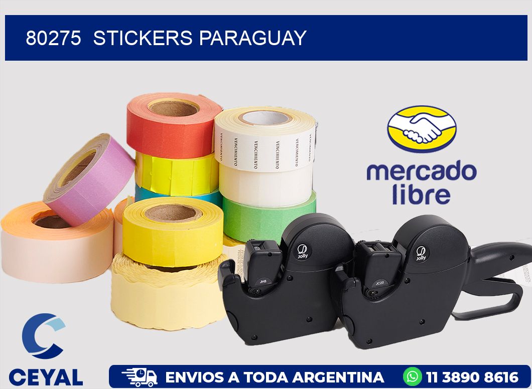 80275  STICKERS PARAGUAY
