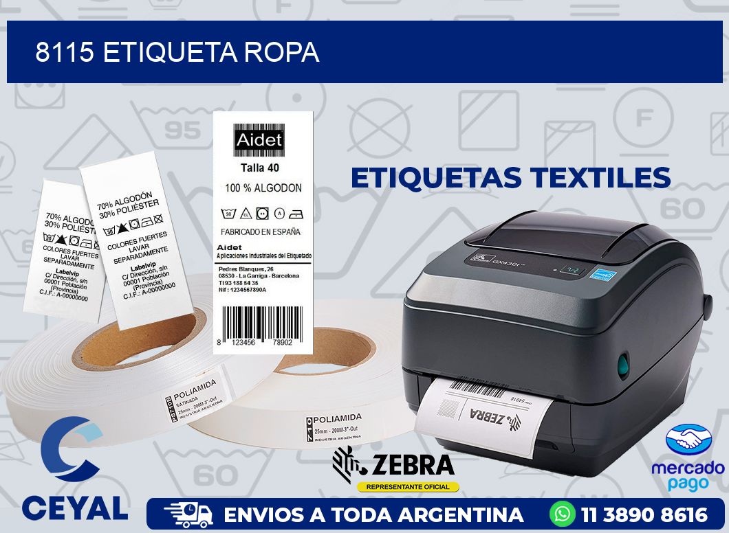8115 ETIQUETA ROPA
