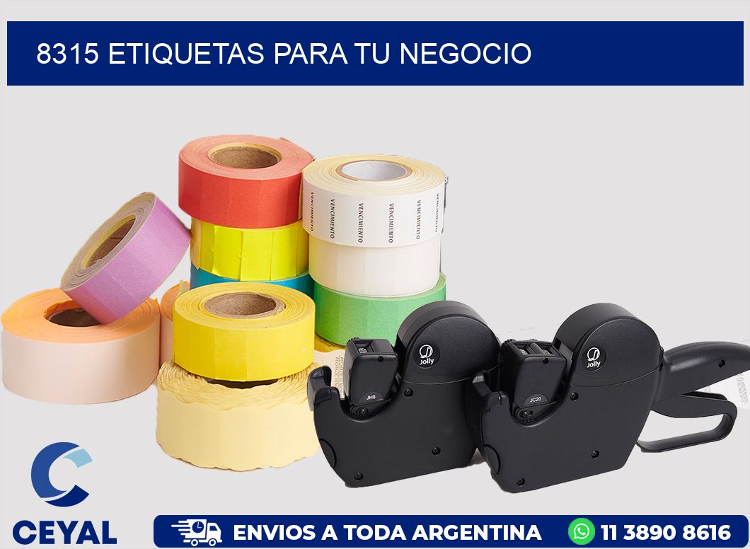 8315 ETIQUETAS PARA TU NEGOCIO