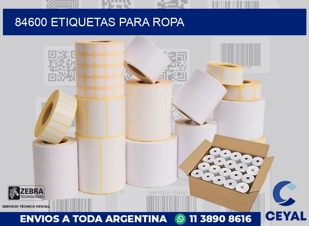 84600 ETIQUETAS PARA ROPA