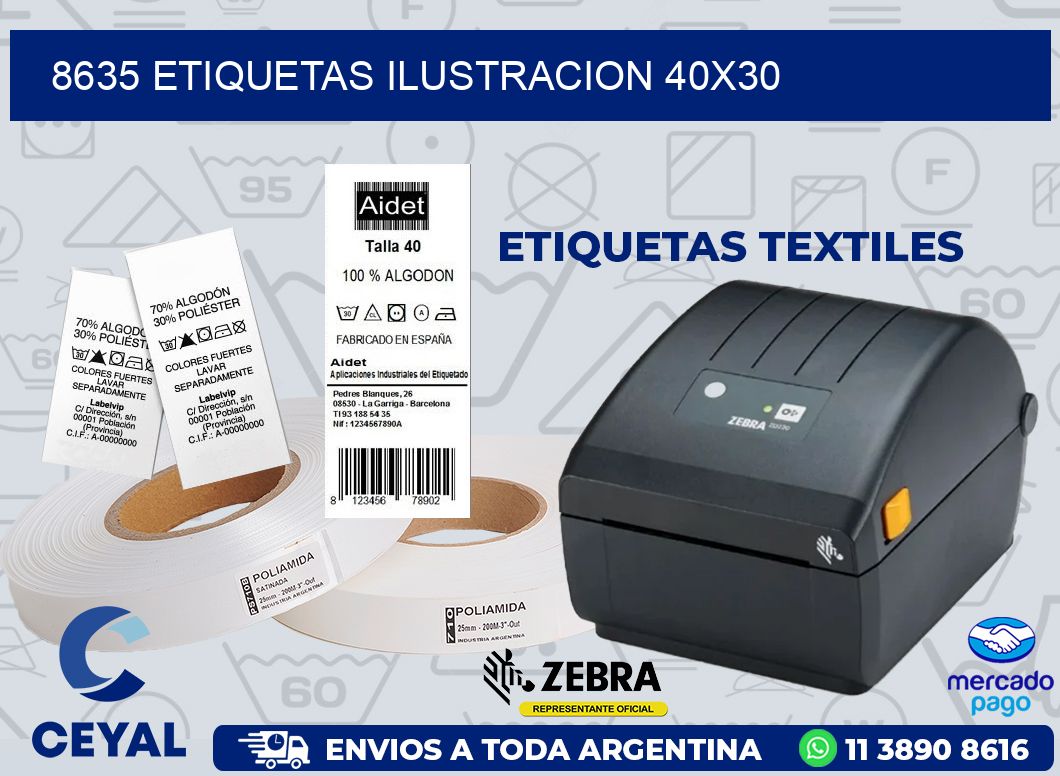 8635 ETIQUETAS ILUSTRACION 40X30