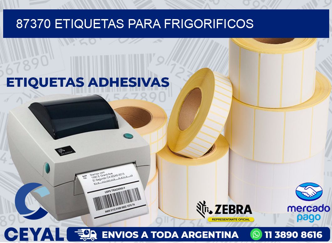 87370 ETIQUETAS PARA FRIGORIFICOS