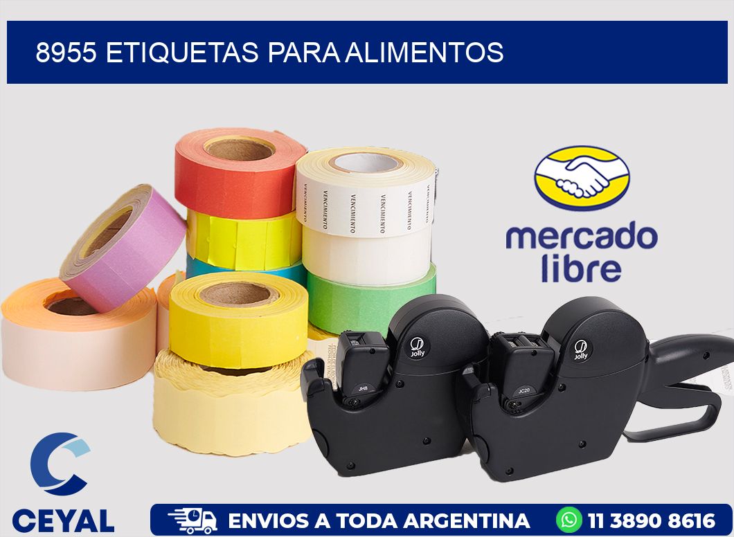 8955 ETIQUETAS PARA ALIMENTOS