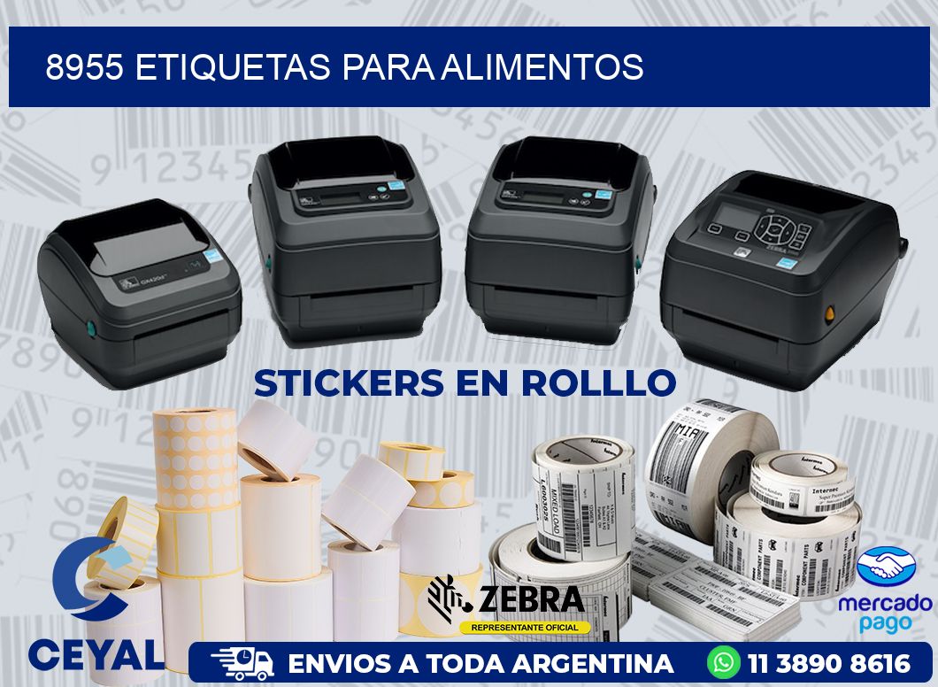8955 ETIQUETAS PARA ALIMENTOS