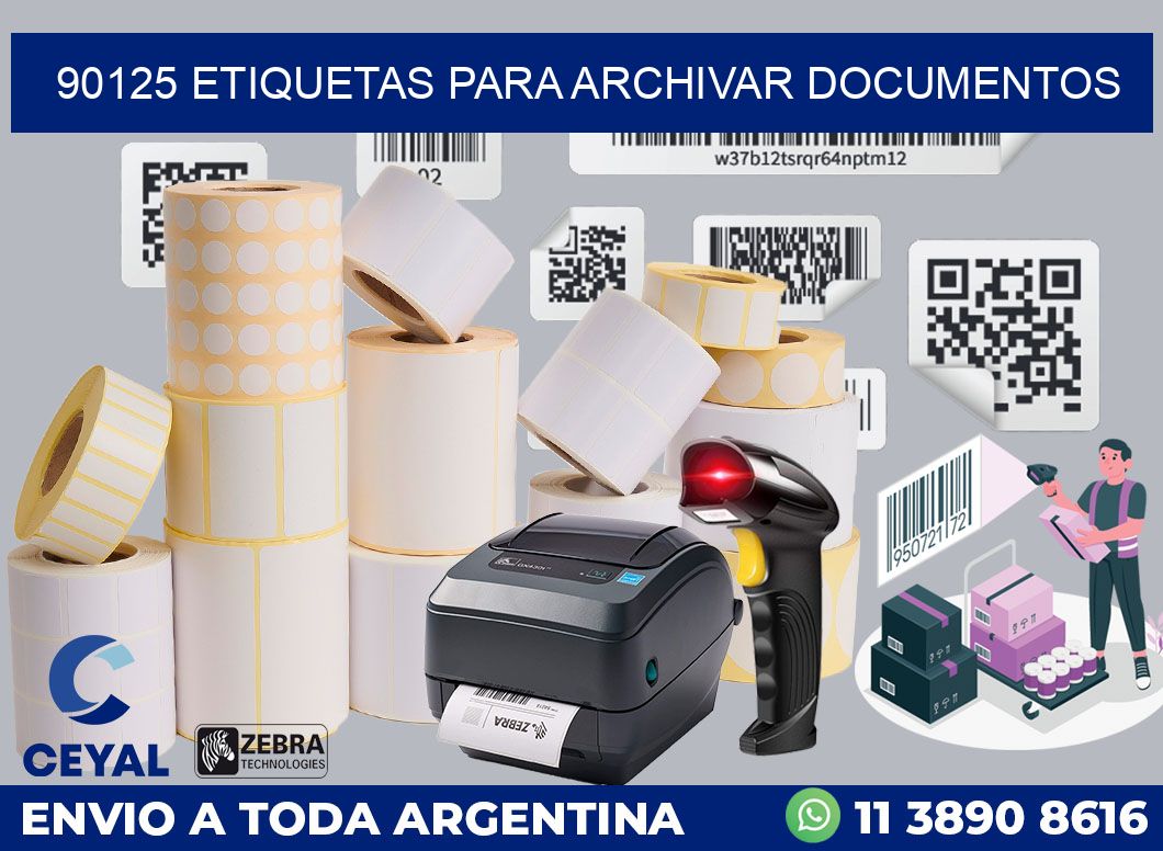 90125 ETIQUETAS PARA ARCHIVAR DOCUMENTOS